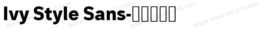 Ivy Style Sans字体转换